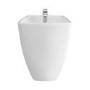 Vico White 1 Tap Hole Ceramic Wall Hung Basin 