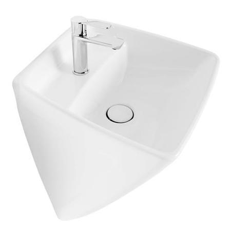 Vico White 1 Tap Hole Ceramic Wall Hung Basin 