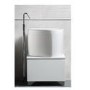 Garda White Ceramic Half Counter Top Deep Basin