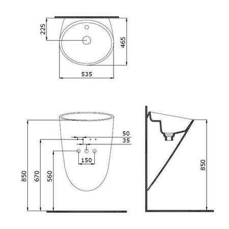 Garda White Ceramic Wall Hung Basin