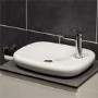 Como 1 Tap Hole White Ceramic Counter Top Vessel Basin 