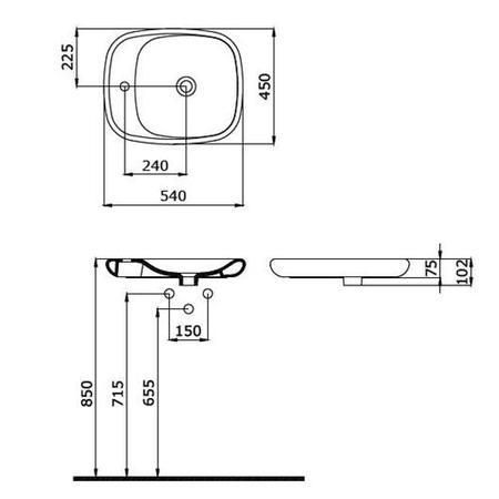 Como 1 Tap Hole White Ceramic Counter Top Vessel Basin 