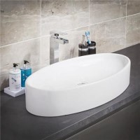 Mila White Ceramic Counter Top Vessel Basin