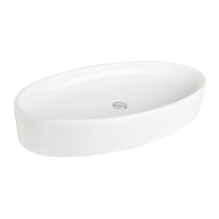 Mila White Ceramic Counter Top Vessel Basin