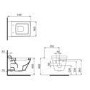 Sorento Wall Hung Toilet inc White Seat