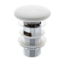 White Ceramic Click-Clack Basin Waste
