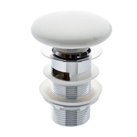 White Ceramic Click-Clack Basin Waste