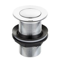 32mm Unslotted Small Cover Click-Clack Basin Waste