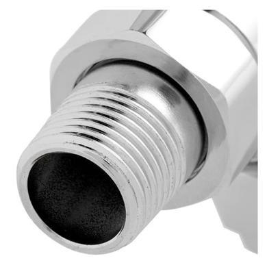 Thermostatic Angled White Radiator Valve with Lockshield