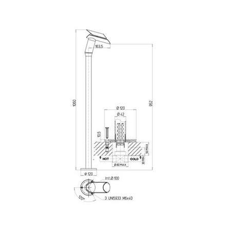 Rosina Freestanding Basin Mixer