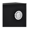 Floor Standing Black Glass Cabinet Cistern with push button