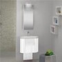 Agata Vanity Unit with Basin and Mirror Pure White Gloss