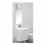 Agata Vanity Unit with Basin and Mirror Pure White Gloss