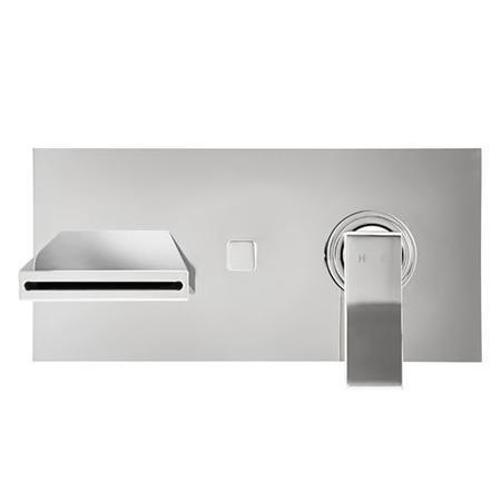 Tazia Wall Mounted Bath Filler with Spout and Diverter