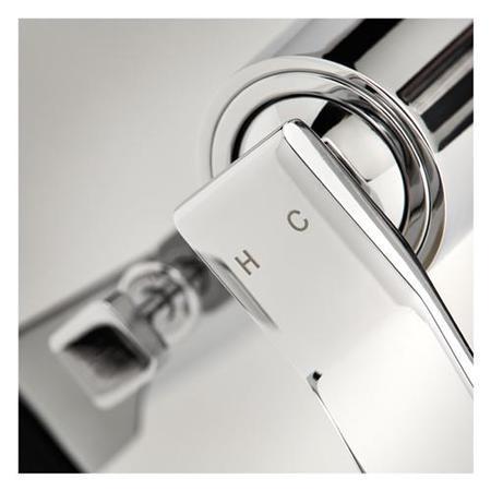 Tazia Wall Mounted Bath Filler with Spout and Diverter