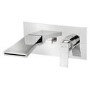 Tazia Wall Mounted Bath Filler with Spout and Diverter