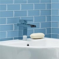 Subway Perriwinkle Gloss Bevelled Edge Wall Tile