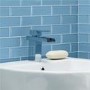 Subway Perriwinkle Gloss Bevelled Edge Wall Tile