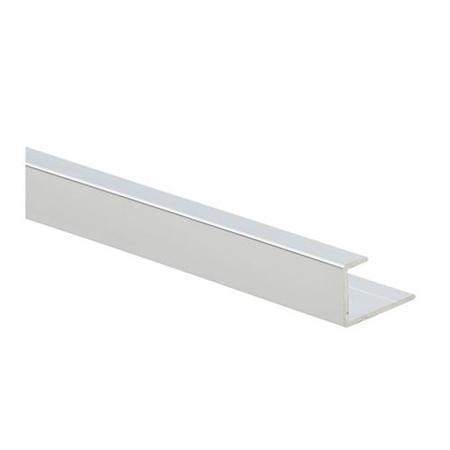 2440mm Laminate Shower Wall End End Cap Profile Polished Chrome