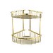 Brass 2 Tier Corner Shower Caddy- Arissa 