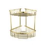 Brass 2 Tier Corner Shower Caddy- Arissa 