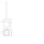 Brass Toilet Brush Holder- Arissa
