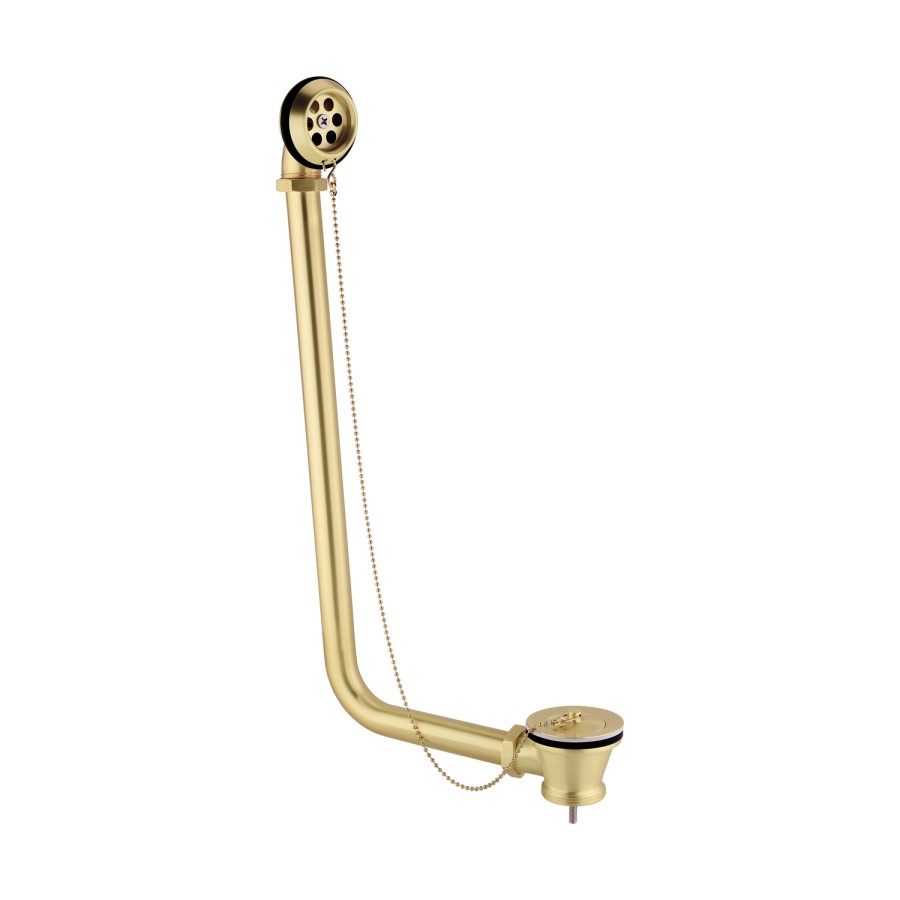 Traditional Exposed Bath Waste & Overflow - Brass 