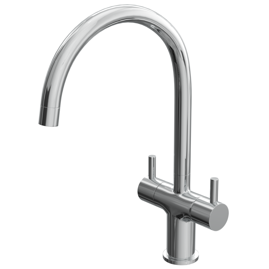 Reginox Double Lever Kitchen Mixer Tap - Chrome