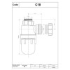 Mcalpine 1.5&quot; 75mm Water Seal Bottle Trap with Multifit Outlet