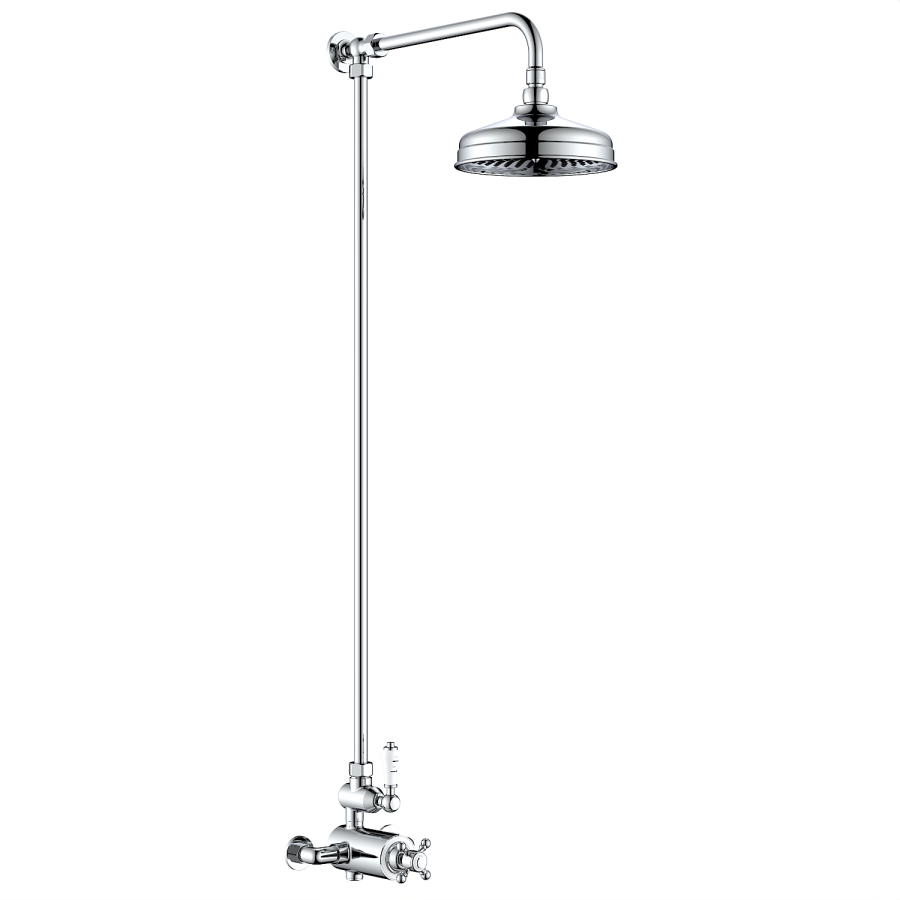 Chrome Traditional Thermostatic Mixer Shower Set - Camden