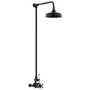 Matt Black Traditional Thermostatic Mixer Shower Set - Camden