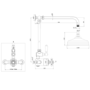 Matt Black Traditional Thermostatic Mixer Shower Set - Camden