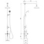 Brushed Brass Traditional Thermostatic Bath Mixer Shower Set with Bath Filler Spout - Slide Rail Kit & Hand Shower - Camden