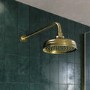 Brushed Brass 2 Outlet  Wall Mounted Thermostatic Mixer Shower Set with Hand Shower - Cambridge