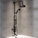 A1/CAMMB3OEXP ONLY OPENED - Matt Black 3 Outlet Exposed Shower With Spout - Camden