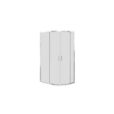 1000x800mm Chrome 6mm Glass Offset Quadrant Shower Enclosure - Carina