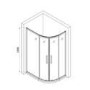 1000x800mm Chrome 6mm Glass Offset Quadrant Shower Enclosure - Carina