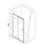 1200x900mm Chrome 6mm Glass Rectangular Sliding Shower Enclosure with Shower Tray - Carina