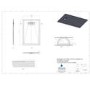 GRADE A1 - 1200x800mm Rectangular Low-Profile Shower Tray 25mm with Linear Waste - White Stone Resin - Cascade