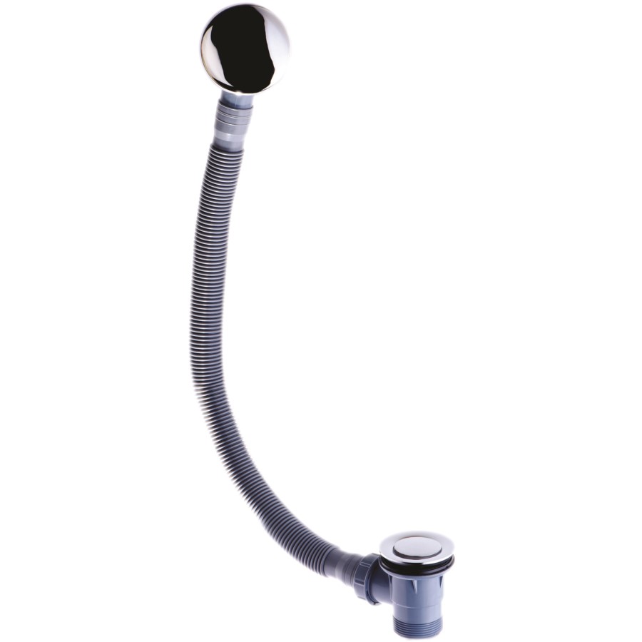 Chrome Plated Brass Easy Clean Bath Waste with Removable Click Clack Waste