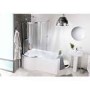 Curved Bath Shower Screen- Left Hand Orbital