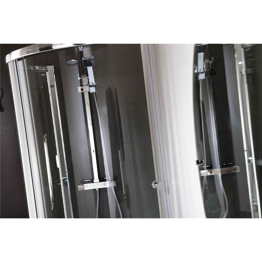 Curved Bath Shower Screen- Left Hand Orbital