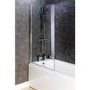 Easy Clean Square Bath Screen 8mm Glass