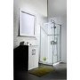 Corner Entry Sliding Shower Enclosure 800mm - 6mm Glass - Claritas Range