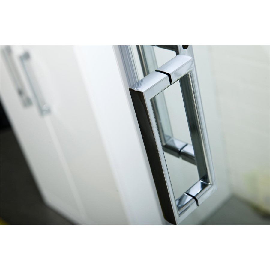 Corner Entry Sliding Shower Enclosure 800mm - 6mm Glass - Claritas Range