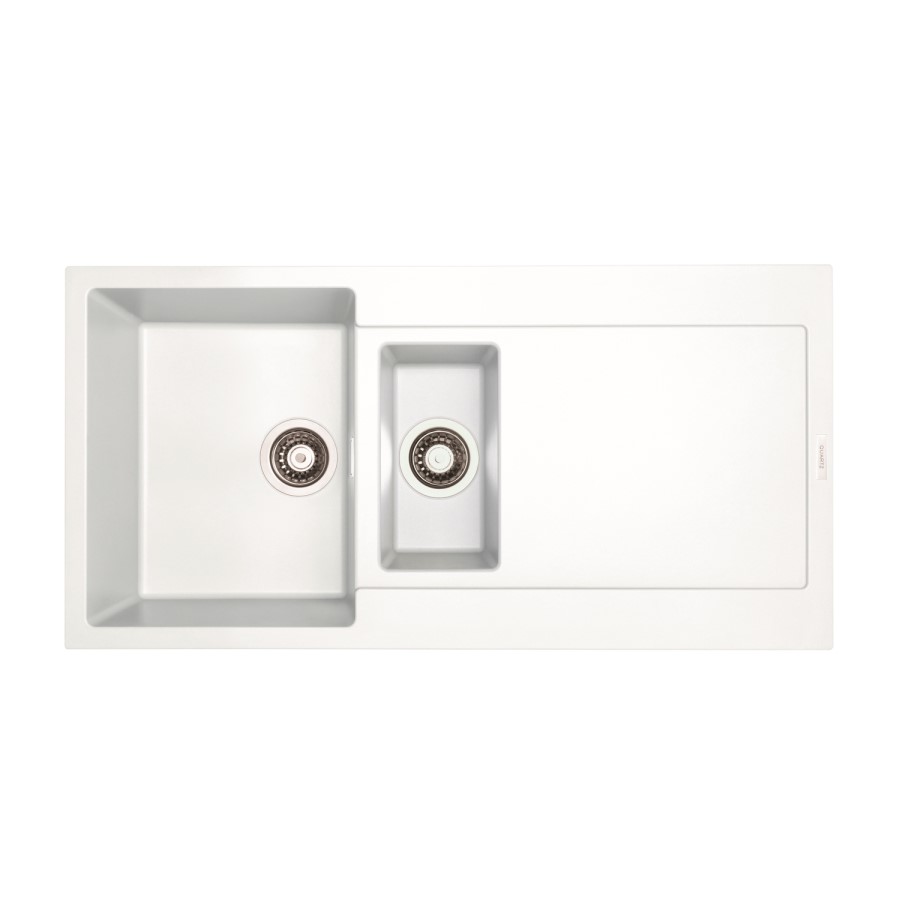 Single Bowl Inset  White Granite Kitchen Sink - Essence