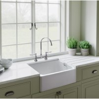 Box Opened Rangemaster Belfast Single Bowl White Ceramic Kitchen Sink