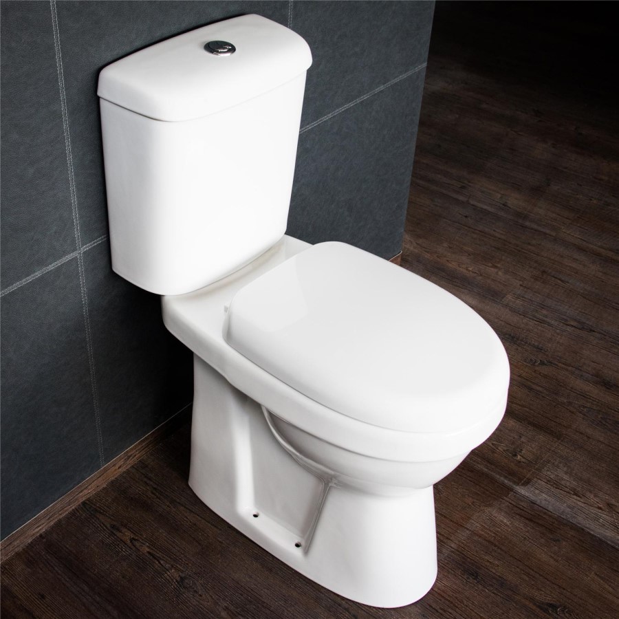 Comfort Height Close Coupled Toilet with Soft Close Seat