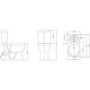 Comfort Height Close Coupled Toilet with Soft Close Seat