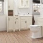 White Traditional Bathroom Free Standing Vanity Unit & Basin - W815mm